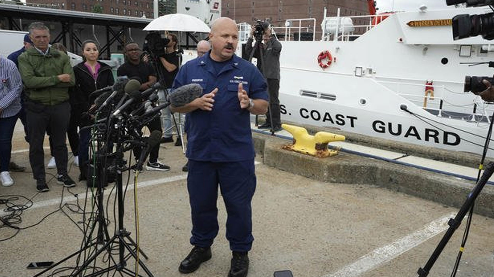 Military Assists in the Search for Lost Titanic-Bound Sub...